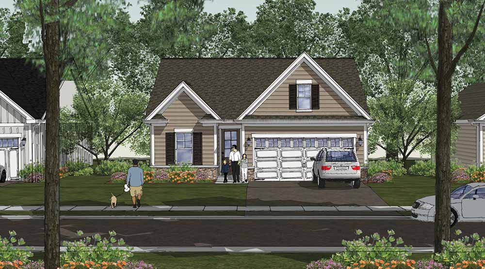 Rendering of Single Family Home